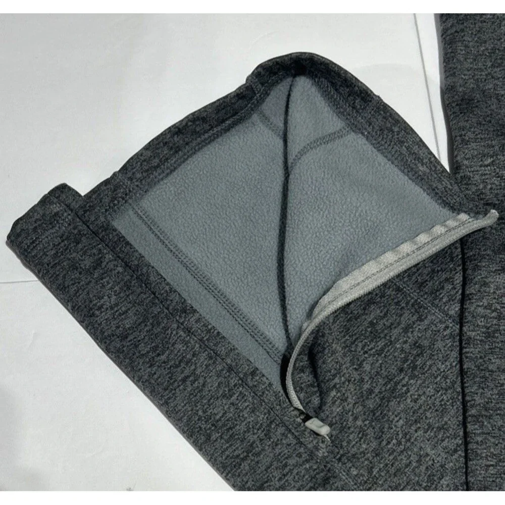 Nike Men’s XS Therma-Fit Thermal Pants Gray Fleece Training Sweatpants Ankle Zip